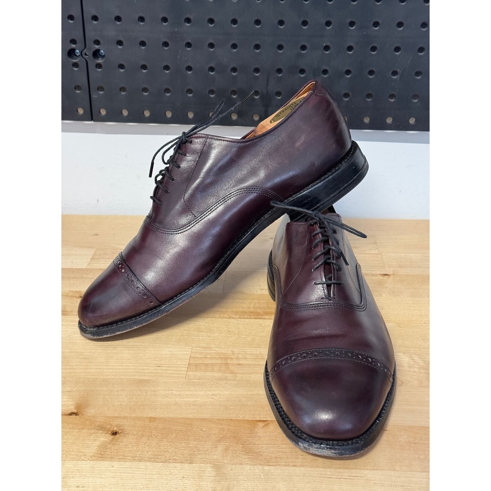 Allen Edmonds Burgundy Cap Toe Oxford‎ Dress Shoes Men's Size 10 B 333 207